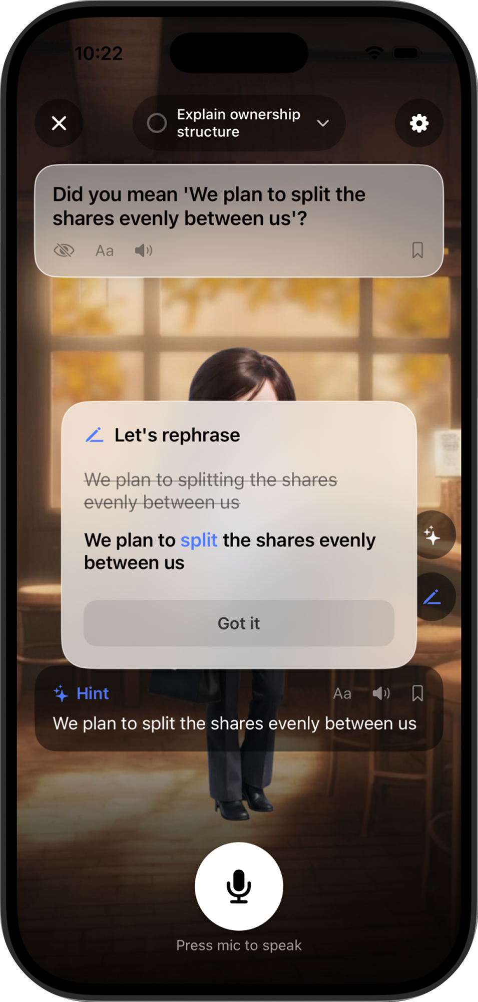 Kango Feedback Screenshot